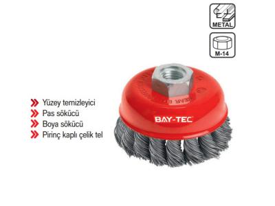 BAYTEC BURGULU ÇANAK FIRÇA 100 MM(6 Adet)