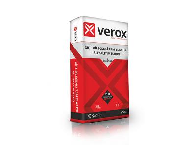 VEROX ÇİFT BİRLEŞENLİ TAM ELASTİK TOZ(20KG)+SIVI(10KG)