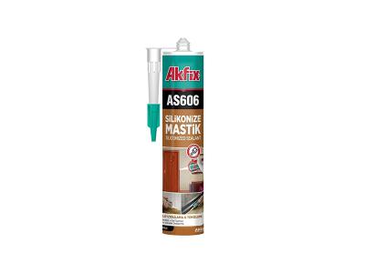 AKFIX SILIKONIZE AKRILIK MASTIK 500 GR BEYAZ(24)