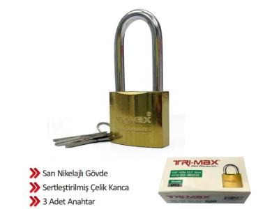 BAYTEC UZUN SARI ASMA KİLİT 32 MM(TRIMAX)
