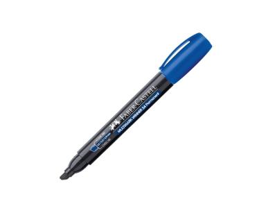 FABER CASTEL PARMANENT MARKÖR 54 KESİK UÇ MAVİ