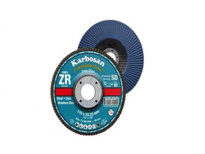 KARBOSAN ZİRKONYUM FLAP DİSK 115 MM 60 KUM(10)