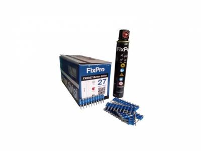 FIXPRO ÇİVİ TABANCASI ÇİVİSİ 27 MM(1000 AD)+GAZ KARTUŞU 165 MM